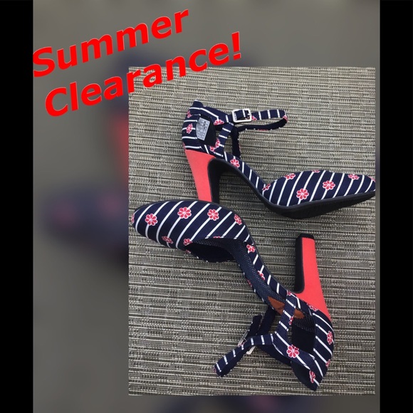 Rocket Dog Shoes - Rocket Dog Striped and Floral Heels